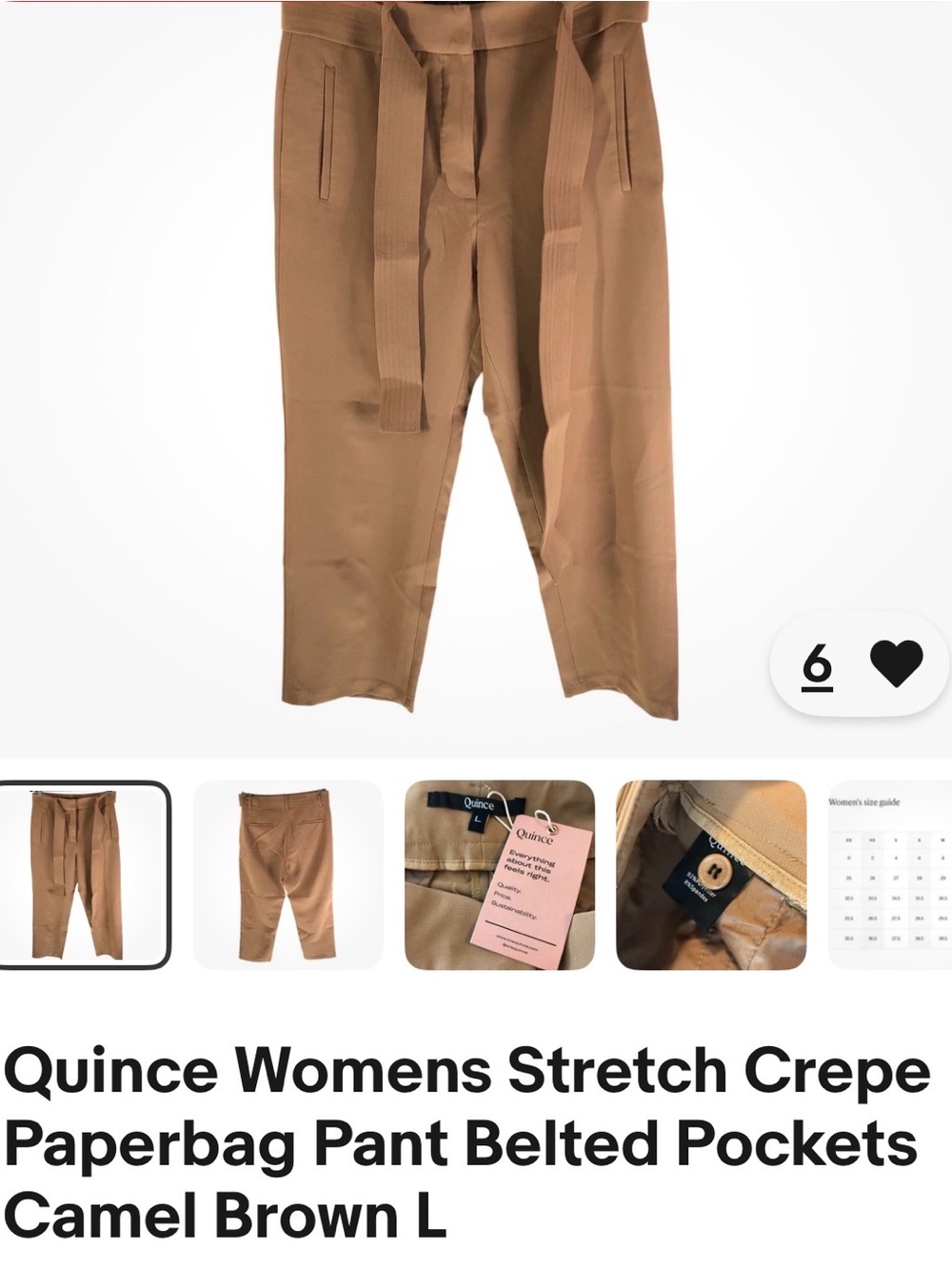 Quince stretch crepe paper bag style
